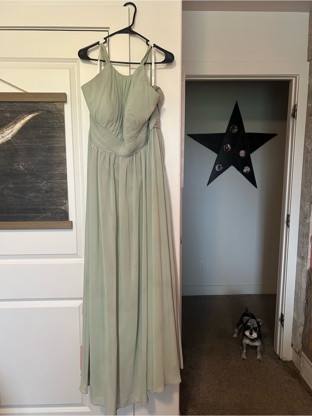 Sage Green Spaghetti-Strap Maxi Dress